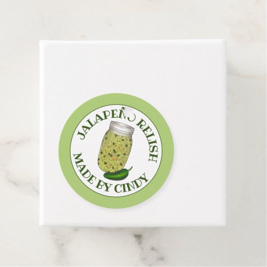 Jalapeno Jalapeño Hot Pepper Relish Gemaakt door I Bedankjes Labels (In situ)