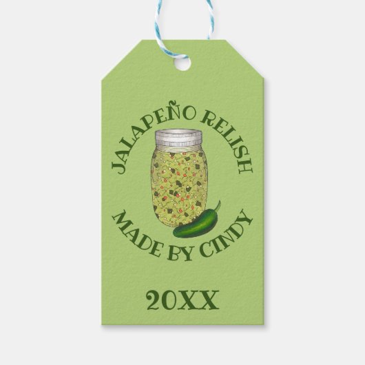 Jalapeno Jalapeño Hot Pepper Relish Gemaakt door I Cadeaulabel (Voorkant)