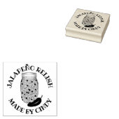 Jalapeno Jalapeño Hot Pepper Relish Gemaakt door I Rubberstempel (Gestempeld)