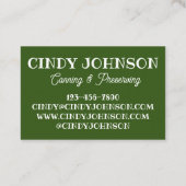 Jalapeno Jalapeño Hot Pepper Relish Gemaakt door I Visitekaartje (Achterkant)