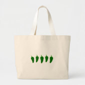 Jalapeno (Jalapeño) Peppers Logo Grote Tote Bag (Voorkant)