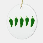 Jalapeno (Jalapeño) Peppers Logo Keramisch Ornament (Links)