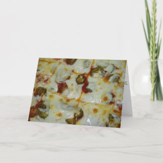 "Jalapeno Onion & Pepperoni Pizza" Birthday Kaart