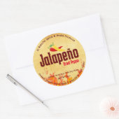 Jalapeño Pakket Aangepaste Label Sticker (Envelop)
