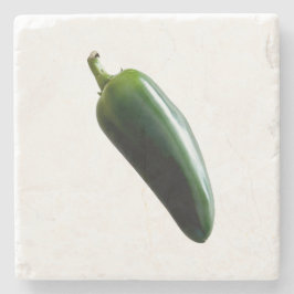 Jalapeno Peper Steencoaster Stenen Onderzetter
