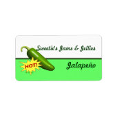 Jalapeño Pepper Labels (Voorkant)