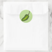 Jalapeno Pepper Spicy Hot Green Jalapenos Veggie Ronde Sticker (Tas)