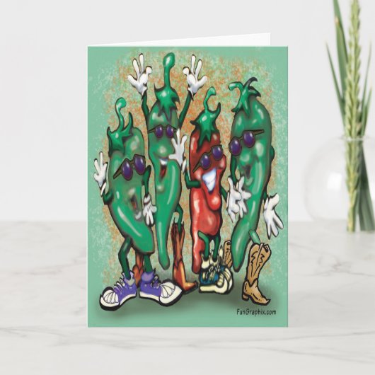 Jalapeno Peppers Gang Kaart (Voorkant)