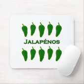 Jalapeno Peppers (titel) Muismat (Met muis)
