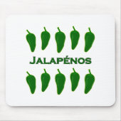 Jalapeno Peppers (titel) Muismat (Voorkant)
