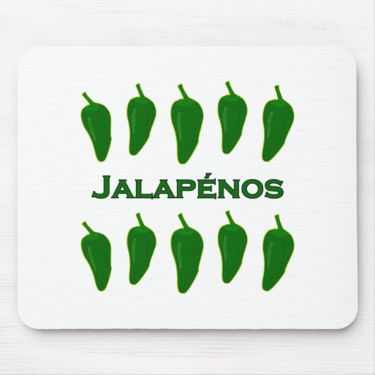 Jalapeno Peppers (titel) Muismat (Voorkant)