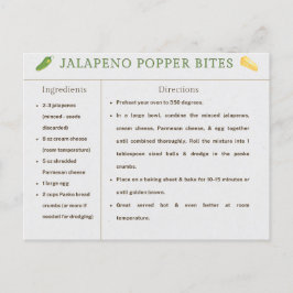 Jalapeno Popper Bites Thanksgiving Recept Kaart