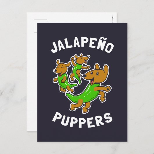 Jalapeño Puppers Briefkaart (Voorkant / Achterkant)
