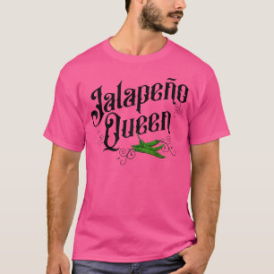 Jalapeno Queen Hot Spicy Pepper Lover Vrouw T-shirt