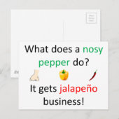 Jalapeño redone briefkaart (Voorkant / Achterkant)