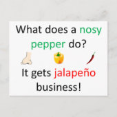 Jalapeño redone briefkaart (Voorkant)