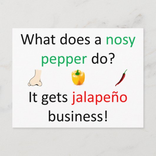 Jalapeño redone briefkaart (Voorkant)