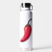 Jalapeño Soul – Reusable Eco Bottle with Spicy Att Waterfles (Achterkant)