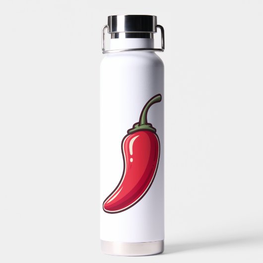 Jalapeño Soul – Reusable Eco Bottle with Spicy Att Waterfles (Achterkant)