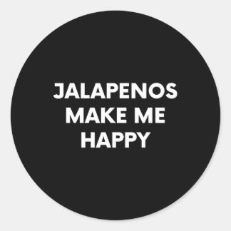 Jalapenos Funny Cinco de Mayo Humor Mexican Food P Ronde Sticker