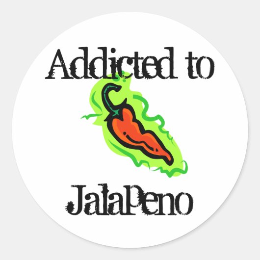 Jalapenos Ronde Sticker (Voorkant)
