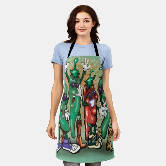 Jalapenos Schort (Gedragen)