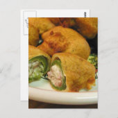 Jalapenos Stompte Food Dinner Cooking Briefkaart (Voorkant / Achterkant)