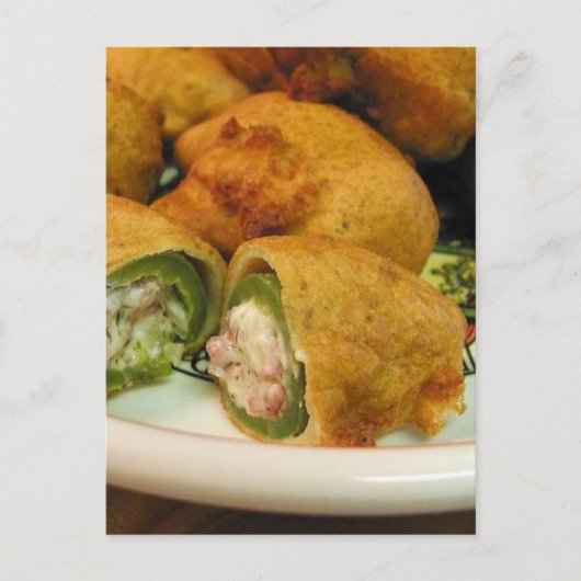 Jalapenos Stompte Food Dinner Cooking Briefkaart (Voorkant)