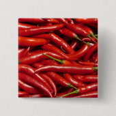 Jalapenos Vierkante Button 5,1 Cm (Voorkant)
