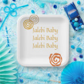 jalebi baby papieren bordje (Feest)