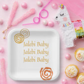 jalebi baby papieren bordje (Feest)