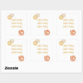 jalebi baby vierkante sticker (Vel)