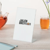 Jalen Brunson Reclamebord Met Voetstuk (Insitu)