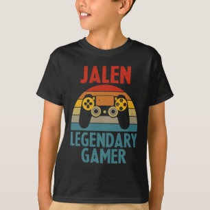 Jalen Cadeau Naam Gepersonaliseerd Grappig Gamen G T-shirt