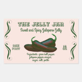 Jalepeno Jelly Home Canning Business Etiket (Voorkant)