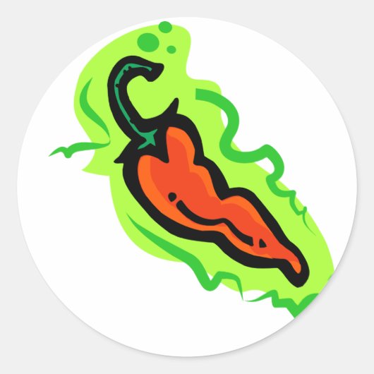 Jalepeno Ronde Sticker (Voorkant)