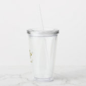 Jalique's Way-beker en rietje Acryl Drinkbeker (Links)