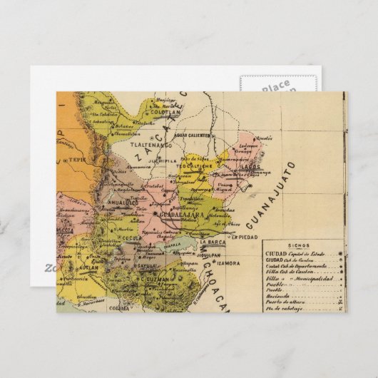 Jalisco, Mexico Briefkaart (Voorkant / Achterkant)