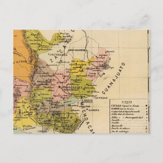 Jalisco, Mexico Briefkaart (Voorkant)