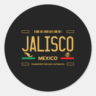 Jalisco Mexico License Bord Aesthetisch Jalisco Ronde Sticker