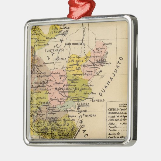 Jalisco, Mexico Metalen Ornament (Links)