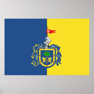 Jalisco (plaatselijk), vlag van Mexico Poster