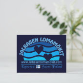 Jalkasen Lomamökit briefkaart (Staand voorkant)
