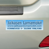 Jalkasen Lomamökit bumpersticker (Op auto)