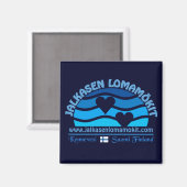 Jalkasen Lomamökit magnet (Voorkant / Achterkant)