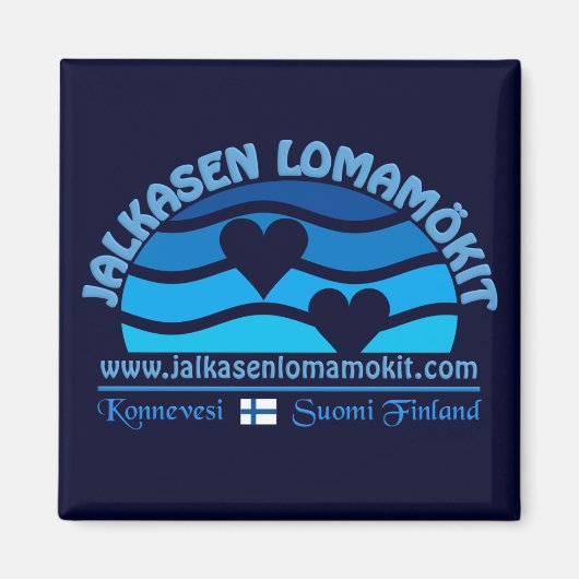 Jalkasen Lomamökit magnet (Voorkant)