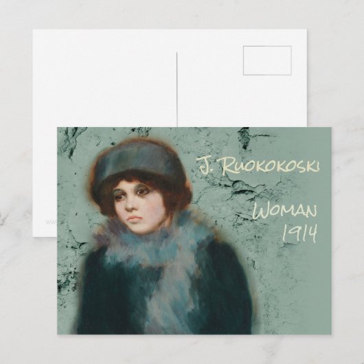 Jalmari Ruokokoski Portrait woman CC0072 Finland Briefkaart (Voorkant / Achterkant)