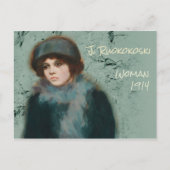 Jalmari Ruokokoski Portrait woman CC0072 Finland Briefkaart (Voorkant)