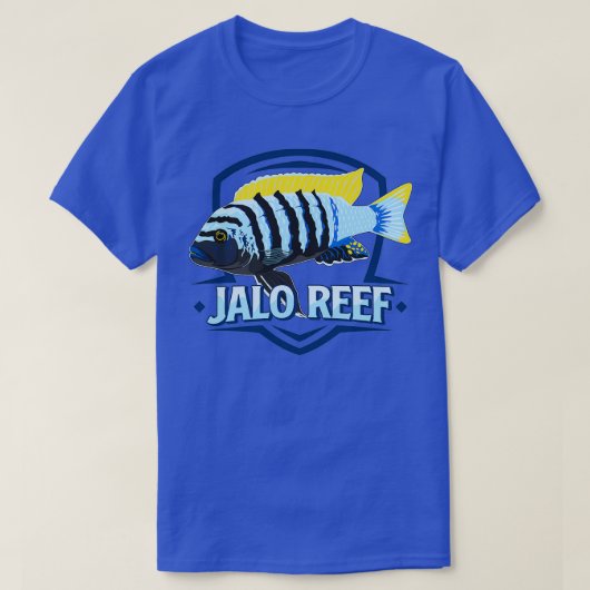 Jalo Reef Mbuna Cichlid Lake Malawi Cynotilapia af T-shirt (Design voorkant)