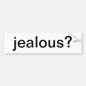 jaloers? bumpersticker (Voorkant)